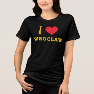 i love Wrocław Tri-Blend Shirt