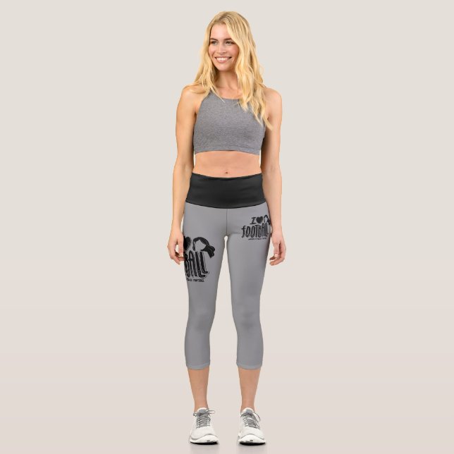 I Love WTF  Capri Leggings (Front)