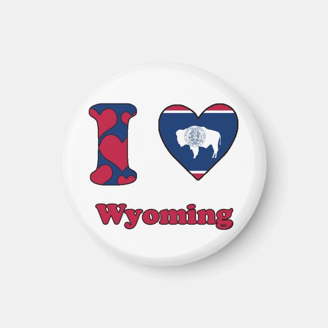 I love Wyoming Magnet (Front)