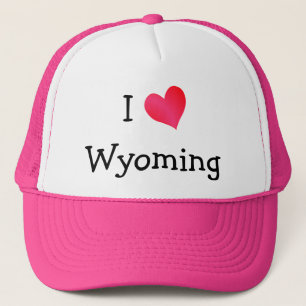 I Love Wyoming Trucker Hat
