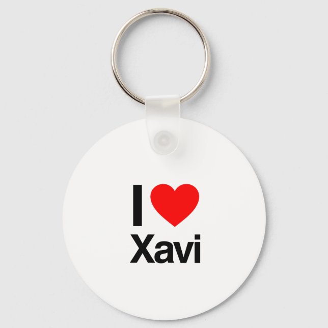 i love xavi key ring (Front)