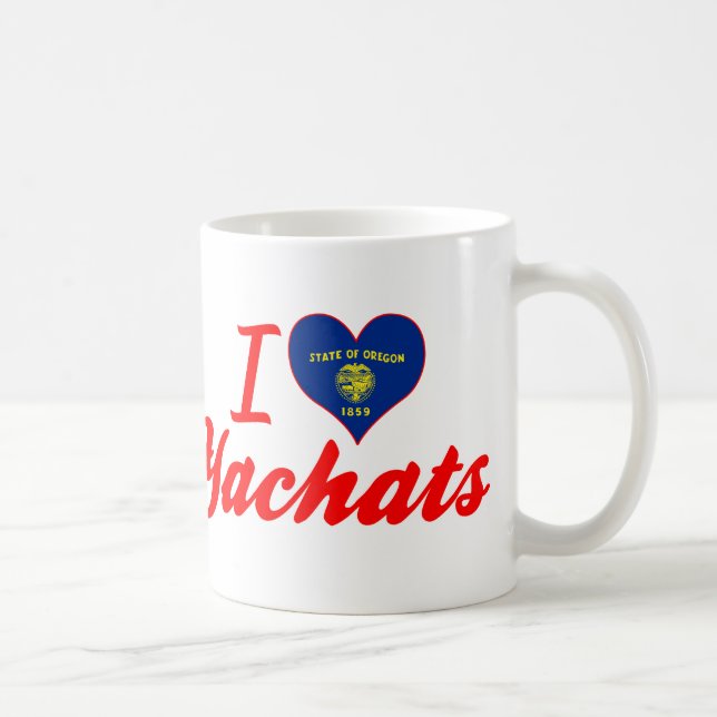 I Love Yachats, Oregon Coffee Mug (Right)