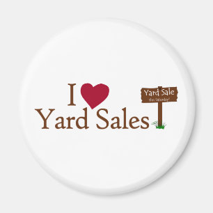 I Love Yard Sales Magnet