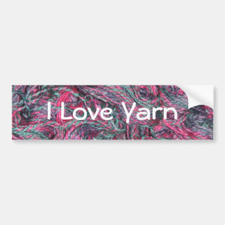 I Love Yarn Bumper Sticker