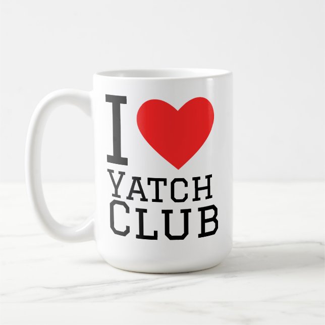 I love yatch club coffee mug (Left)