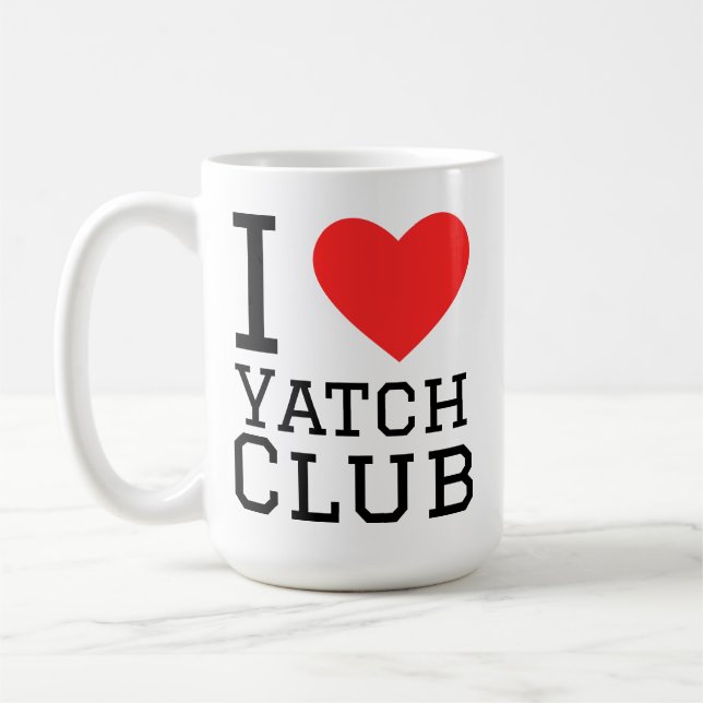 I love yatch club coffee mug (Left)