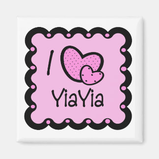 I Love YiaYia Cute T-Shirt Magnet