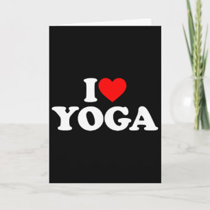 I Love Yoga _1 Card