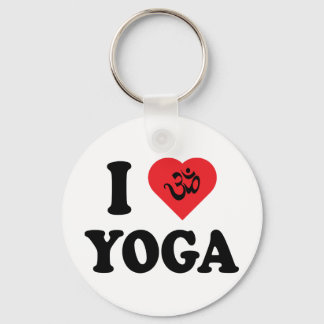 I Love Yoga Gift Key Ring
