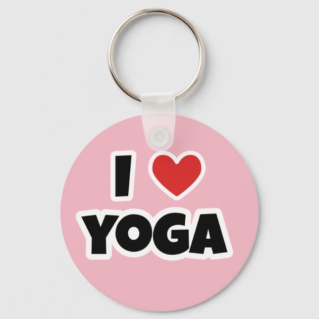 I love Yoga Key Ring (Front)