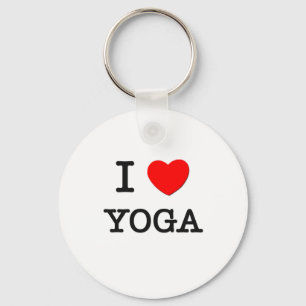 I Love Yoga Key Ring
