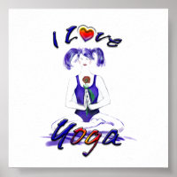 I Love Yoga-Lotus Pose