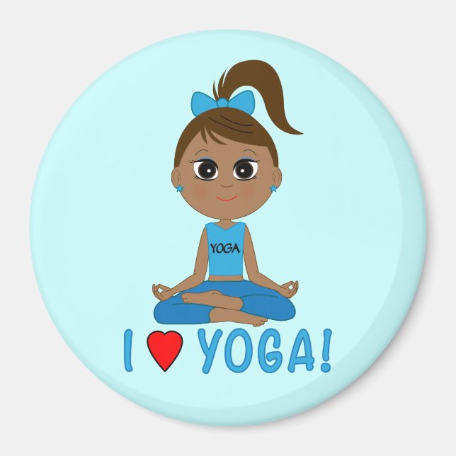 I Love Yoga! Magnet (Front)