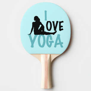 I Love Yoga Ping Pong Paddle
