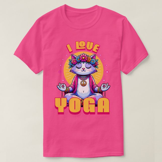 I Love Yoga T-Shirt (Design Front)