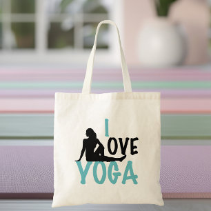 I Love Yoga Tote Bag