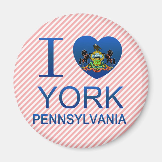 I Love York, PA Magnet (Front)