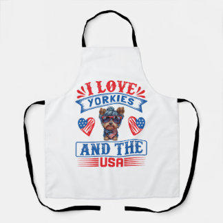 I love Yorkies and the USA 01 Apron