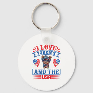 I love Yorkies and the USA 01 Key Ring