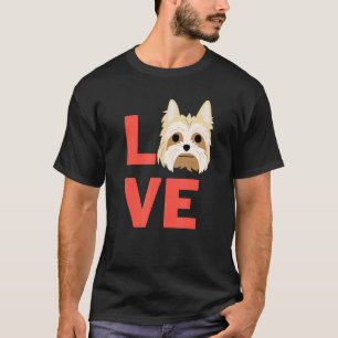I Love Yorkshire Terrier Dog Pet Owner And Animal T-Shirt