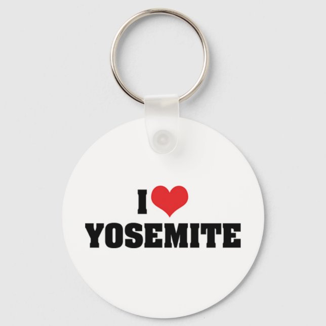 I Love Yosemite Keychain (Front)