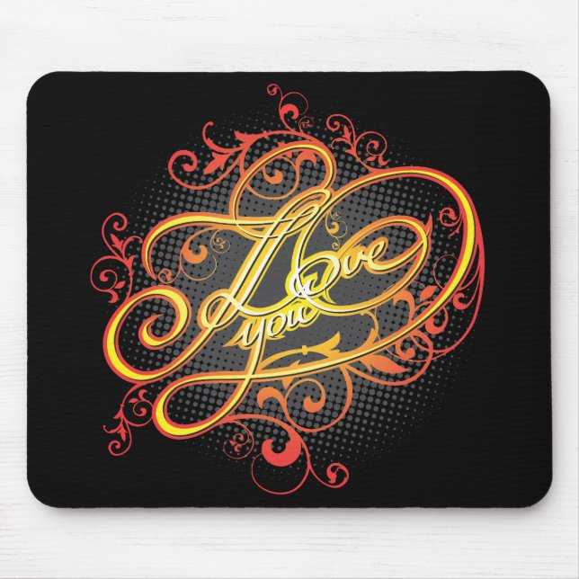 I Love You 1 Mousepad (Front)