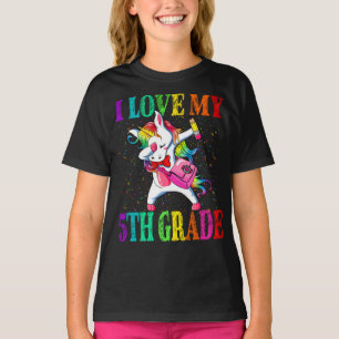 I Love You 5th Grade Back To School Unicorn T-Shirt