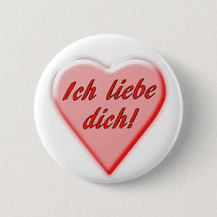 I Love You 6 Cm Round Badge