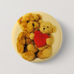 I love you 6 cm round badge