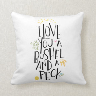 I Love You A Bushel And A Peck | {Yellow Back} Cushion