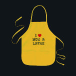 I Love You a Latke Kids Apron<br><div class="desc">Great Chanukah gift to tell somebody how much you love them with a play on words with Latke!</div>