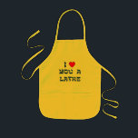 I Love You a Latke Kids Apron<br><div class="desc">Great Chanukah gift to tell somebody how much you love them with a play on words with Latke!</div>