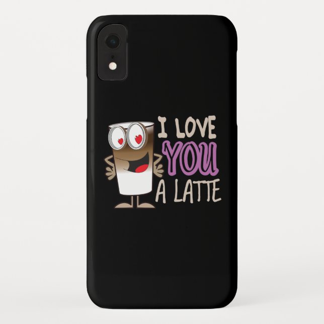 I Love You a Latte Case-Mate iPhone Case (Back)