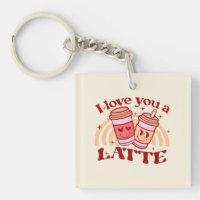 I Love You A Latte | Cute Coffee Cup Pun