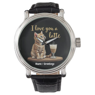 I Love You a Latte: Cute Valentine Coffee Pun  Watch