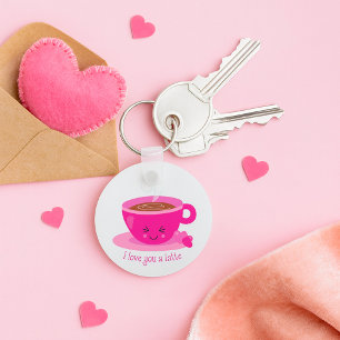 I Love You A Latte Key Ring