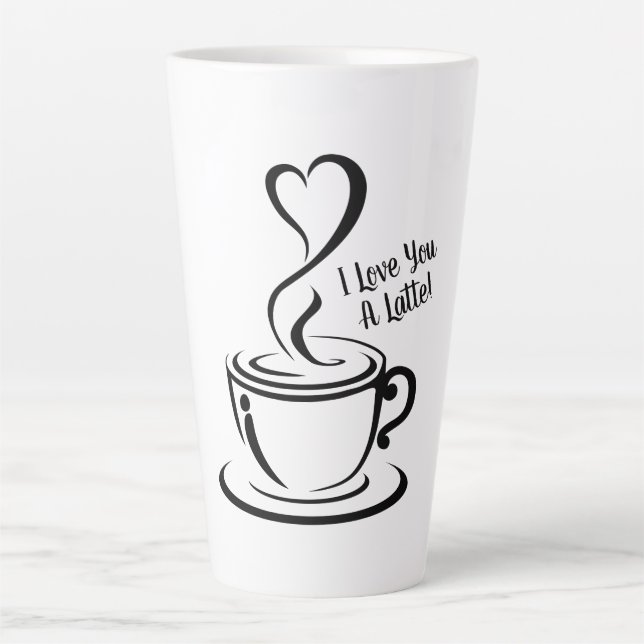 I Love You a Latte Mug (Front)