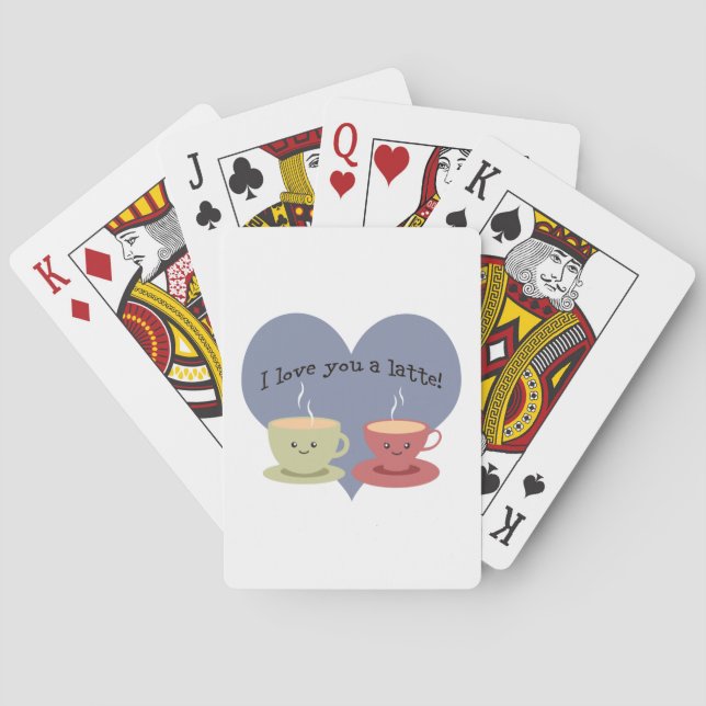 I love you a latte! playing cards (Back)