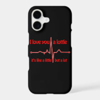 I love you a lottle, heartbeat cute romantic meme
