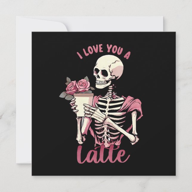 I love you a valentines day skeleton (Front)