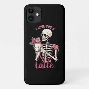 I love you a valentines day skeleton Case-Mate iPhone case