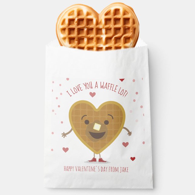 I Love You A Waffle Lot Heart Kids Valentine Favour Bags (Creator Uploaded)