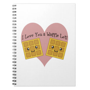 I Love You a Waffle Lot! Spiral Notebook