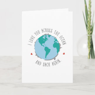 I Love You Across The Ocean - Deployment Card