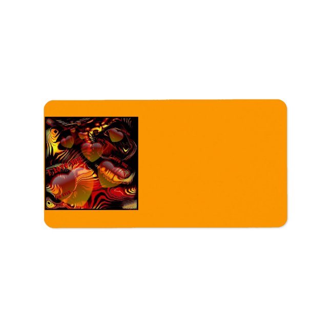 I love You Address Label (Front)