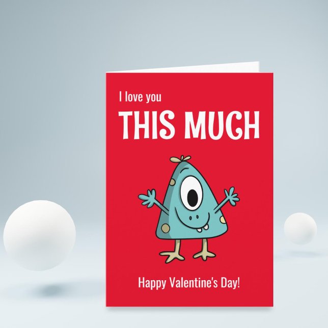 I Love You Alien Valentine's Day Holiday Card (Creator Uploaded)