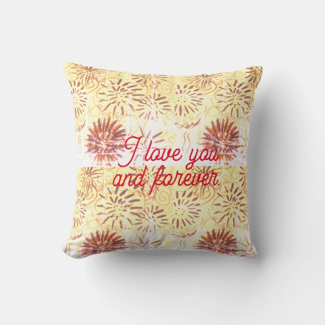 I love you and forever pillow (Front)