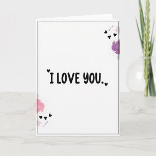 I Love You Art Heart Card