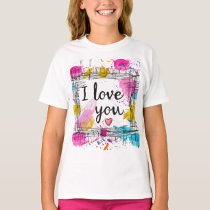 🌟 I Love You Art Splash T-Shirt 🌟