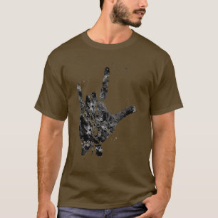 I Love You ASL Hand Print 3 T-Shirt